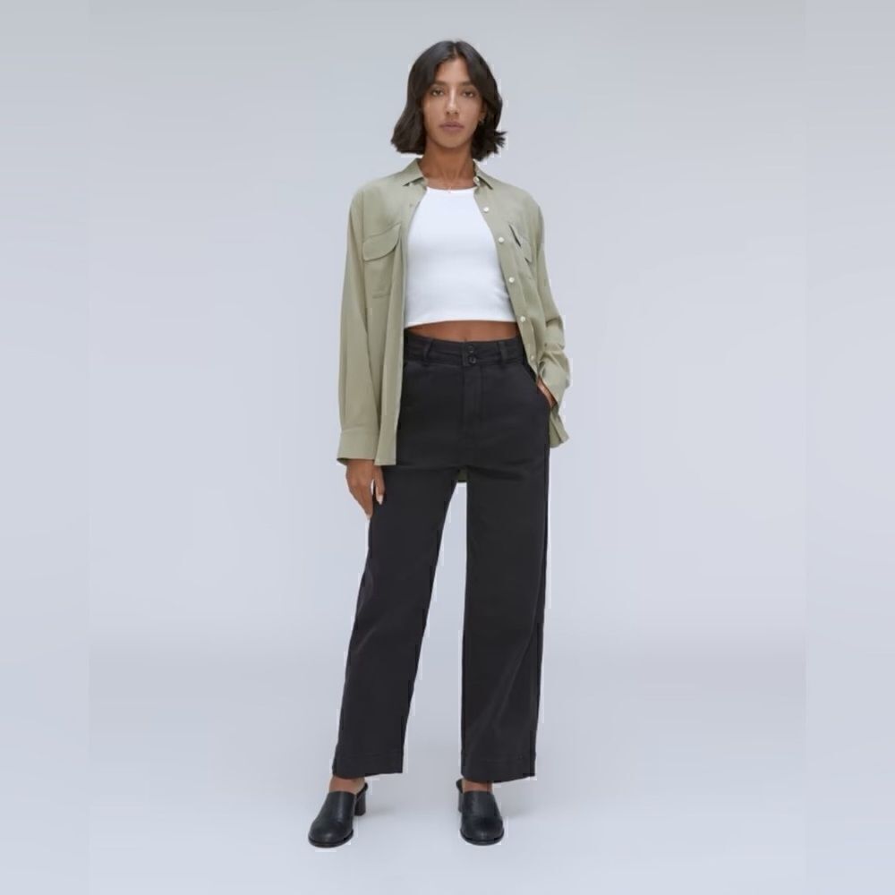 Everlane The Organic Wide-Leg Pant
